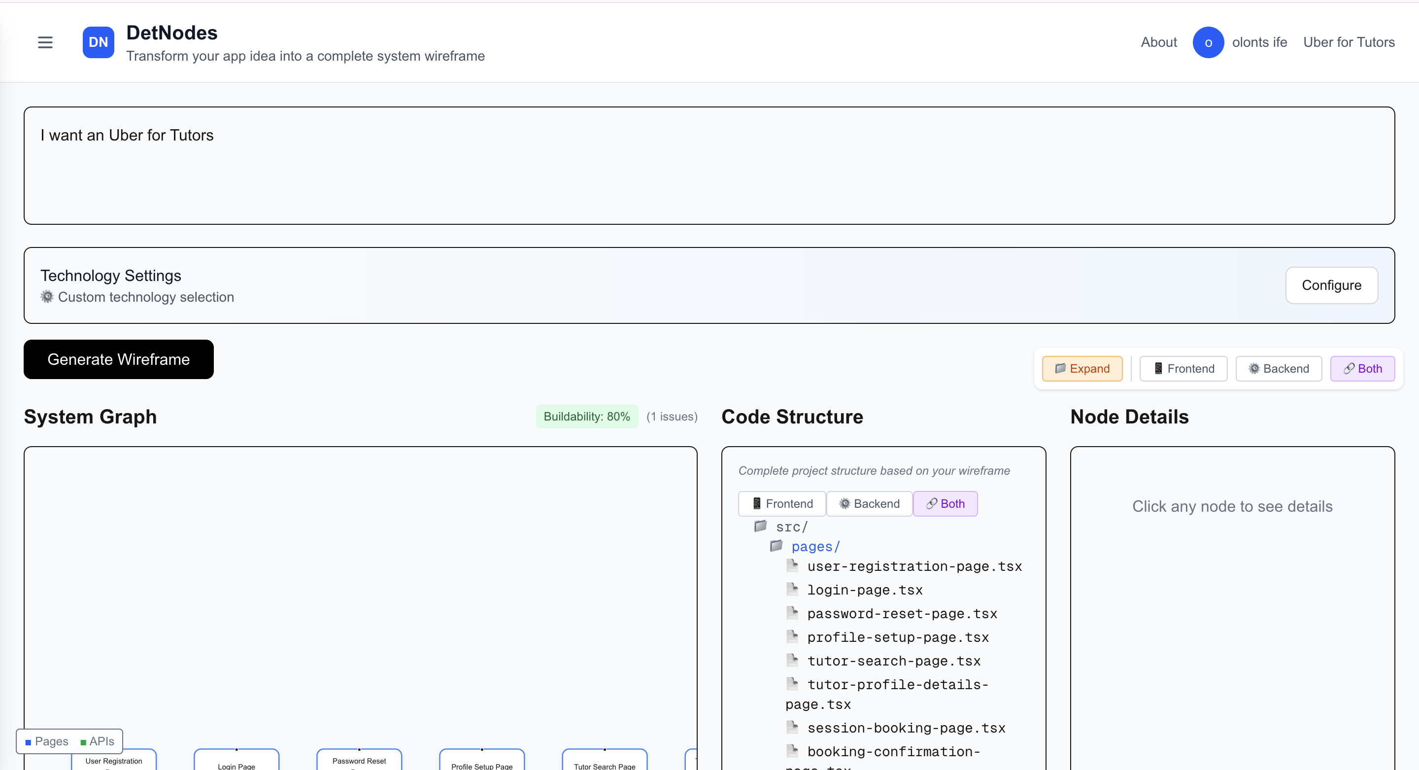 DetNodes - AI Architecture Generator